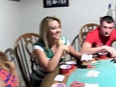 Young teens fucking on poker night