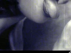 Her soft lips are more than ready for some sucking and she is doing that with pleasure and trying to take it as deep as possible down her throat. You gotta see Aliz!