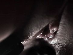 Sophisticated fucker hooks up with a divine milf in steamy red latex costume, which he unbuttons with interest. As soon as her silky pussy gets freed, he proceeds to thrusting it with dildo in sizzling hot close up sex video by Fame Digital.