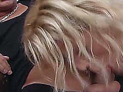 Blonde teen wants some cock and will do anything to get some.