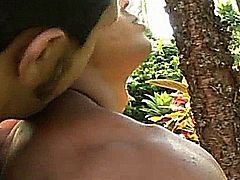 Two hot beefy cock sucking in the forest. Enjoying hardcore barecked fucking with body cumshot in the end.