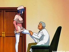 Slutty anime chick shows her cunt to some guy and lets him pack it it toys. Then the dude slides his prick into the chick's snatch and fucks it remacably well.