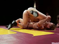 This is a new kind of martial arts called lesbo wrestling. The one who starts reaching orgasm loses. So here are around 6 girls, who start fighting!