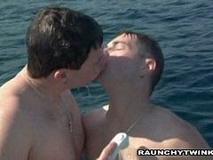 These naughty twinks sail far on the sea where they can fuck under the sun for as long as they want.