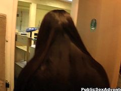 Two cocky dudes drill one nasty girl through the hole in her fishnet tights. One fucks her head without mercy. Enjoy crazy WTF Pass sex tube video.