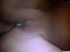 Anal fuck is what amateur brunette loves the most. Spoiled chick with nice boobs and already fist nipples begs to drill her anus. Switching from one position to the other ardent dick rider desires to reach orgasm at once.