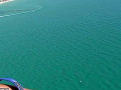 Busty and hot brunette Aletta Ocean spends her whole vacation totally nude on the beach, exposing her amazing and arousing figure to the cam in nude posing outdoor