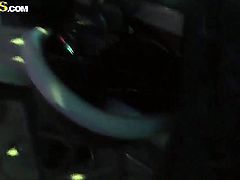 Blonde is in heaven blowing dudes cum loaded ram rod