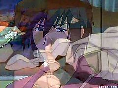 Cute anime xxx lesbie servants invade onto bed