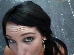 Dont miss a chance of watching porn with Kitty Bella! Brunette girlie with great body is going to show all delights of hers before starting oral  vaginal sex with man.