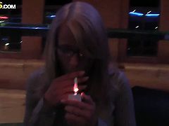 Blonde seductress is in the mood for love stick sucking