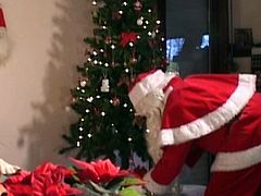 Teeny Megy always had dreams about Santa but now as she grew up they become kinky fantasy. This Christmas night she sees him sneaking inside but only after fucking that grandpa she will know he’s real