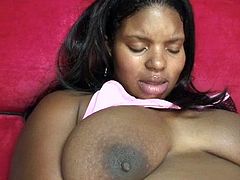 Have a look at that big belly, this ebony bitch is pregnant and needy. All she want from this guy is sexual satisfaction and he is anxious to give her some. Burke begins to suck her big boobs and massage that sexy belly before going down on her pussy. Yeah she loves to get licked but will she receive cock too?