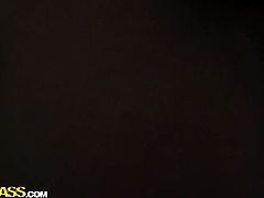 Blonde Cofi gets down on her knees to gives throat job to handsome guy