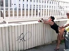 Public sex action with a gorgeous brunette siren Cassie! She gets naked and starts making it out with some passion. Two cocks are not that enough for her anyway!