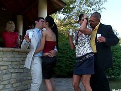Tainster sex clip will show you which way a boring B'day party goes, when slutty gals get tipsy. Horny cock hungry nymphos are drunk. Slim bitches in short skirts and tops climb to the tables, cuz whorish nympho gonna striptease outdoors to lure dudes for casual sex.