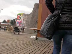 Cherie is one easy amateur Czech chick that is so sexy in her tight jeans. She takes some cash to suck his fat dick in front of the camera. She takes his meaty dick in her sweet european mouth from your point of view in the public bathroom.