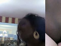 Craving for a white and big beef, this horny black teen waste no time that she wrap this white guy's flesh beef with her mouth. Then spread her legs apart to have her fuck hole railed hard and blasted with spunk.