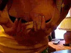 Check a sweet teen brunette teasing with her ass and pussy in some very interesting poses.