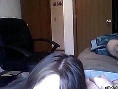 Girl persuaded to fuck on webcam