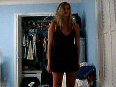 Enjoy this hot real video of sexy girlfriend getting nude while dancing infornt of cam.This amateur blonde babe has nice lovely tits and round ass.