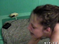 Watch a vicious brunette slut getting her hot ass and sexy pussy drilled balls deep into kingdom come in this intense amateur video.