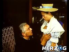 Bavarian priest gets his cock sucked by a sexy peasant teen. As a reward she also opens her legs and gets her hairy pussy eaten, wanna see?