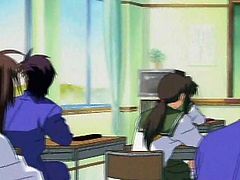 Bondage hentai school teacher blowing her students penis