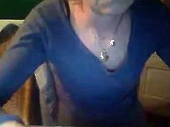 Dutch girl flash tits and pussy on webcam