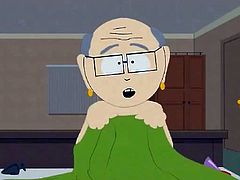 In this South Park porn the South Park Elementary teacher has had a sex changes. He is now a she and has a fancy new vagina. The atheist Richard Dawkins grabs her boobs and then she climbs on his big hard cock. She fucks him like crazy until her new vagina is dripping pussy juice all over his dick.