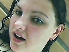 A very hot busty chubby amateur girlfriend sucks and fucks in a spa ! Nice titjob and hot facial cumshot !
