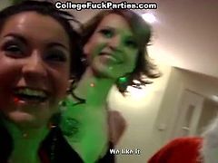 See a horny Santa Claus pounding some college bitches during a crazy sex party. These hoes got their gifts early this year!