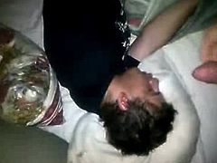 cumming on a  friend