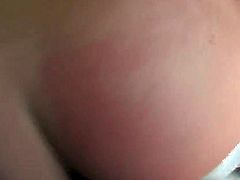 Young looking brunette Sierra Miller with natural perky boobies and big perfectly shaped bums rides on her lover to loud wet orgasm in bedroom while he films her in point of view.