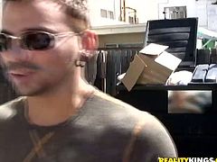 Reality Kings provides a really exciting sex videos and clips. Enjoy one booty and juggy babe who kneels down to give one strange dude outdoor blowjob.