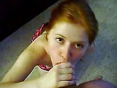 Amateur blowjob Redhead