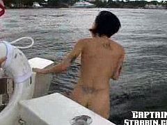 Slutty fucking bitch loves boats, but more than that she loves fucking cock, hit play and check it out right here, it's fucking hot!
