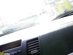 Blonde is one oral slut who gives guys thick man meat a try