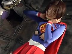 The Japanese Superwoman Ren Aizawa seems to have lost this fight. Don't' know what it has to do with porn, but I'm sure something hot or weirs is gonna happen.