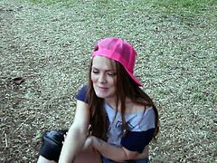 If you love horny skater girls you just can't miss Monica Rise. She has her little pink pussy fucked by a dude who helped her up in the park and she gave him a reward!
