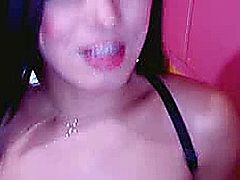 Solo Tranny Cums After Wanking