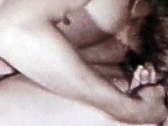 Nasty babe enjoys sucking a tasty one during hot vintage oral porn
