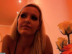 Blonde Sophie Moone cant resist Lana Ss attraction and gives her hole a lick