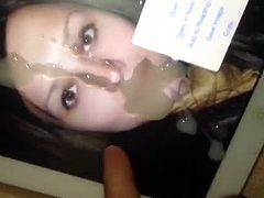 Big cum tribute load for Lena's face