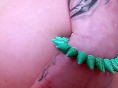 Lustful brunette rides cock reverse and dude finger fucks her anal hole. Later she sucks meaty cock and rolls her eyes with a great delight.