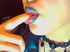 Black lipstick cam show