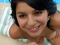 Top Christina Moure amazes with her soft lips in outdoor POV blowjob scene