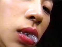 Young japanese dolls are made to swallow cum in pure bukkake asian porn