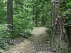 Skinny teen Claudie is Master's sex-toy today.  A nice walk outdoor in the woods must be combined with a nice hard fuck upon his kinky mind. Bound by the trees she will fulfill his odd fantasy