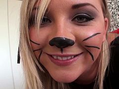 Watch this super hot and sexy blondie with her cute kitty face getting banged really nice in her wet pussy in Mofos Network sex clips.